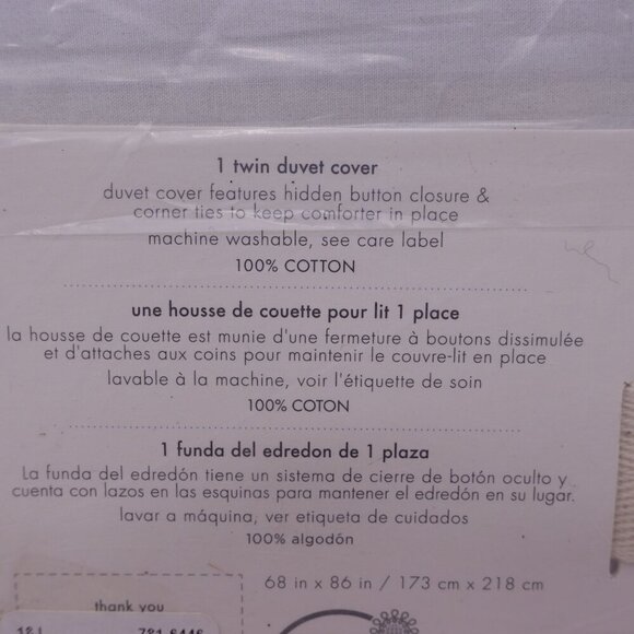 NWT Pottery Barn Kids X Star Wars Light Side Duvet Cover Size Twin White Cotton - Picture 6 of 8